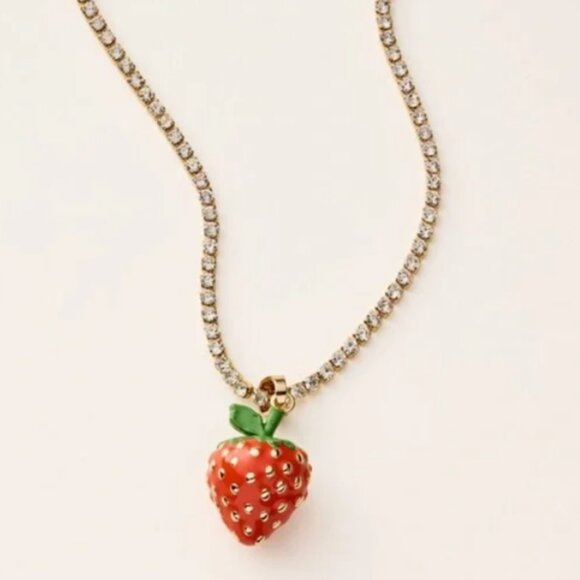 Kate Spade and Target Strawberry Necklace - Picture 2 of 4